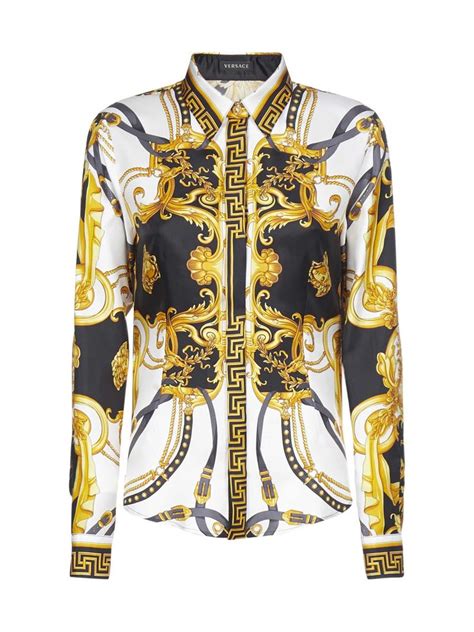 versace white shirt dress|authentic Versace shirts.